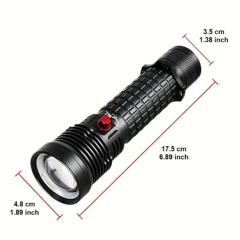 Packetman 300000lm Professional LED Diving Flashlight Underwater Scuba Torch Dive