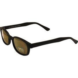 Original KD's Biker Motorcycle Sunglasses Various MIRRORED Lenses Select Basic Lens Color: Gold Mirror