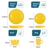 GOOD ALWAYS Plates and Bowls Sets, 16 Pieces Dinnerware Sets,