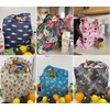 allydrew Large Foldable Tote Nylon Reusable Grocery Bags, Sea Turtles