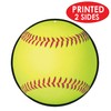 Beistle 54765, Yellow , 6 Piece Softball Cutouts, 10"