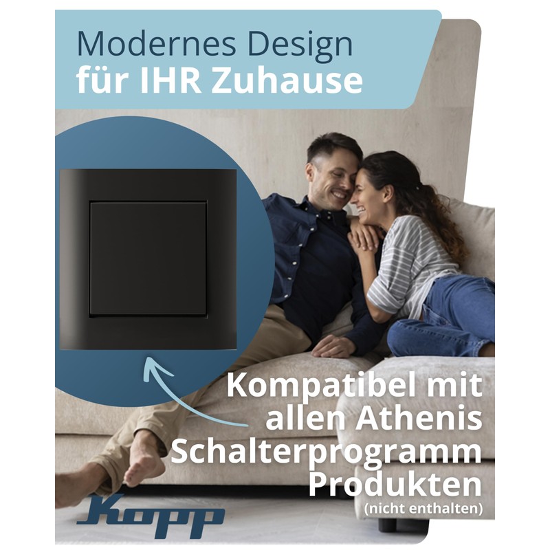 Kopp Athenis 402115061 Cover, 1-Way Frame