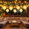 HOTUT Solar Lights Outdoor Garden, 2 Pack 10in Hanging Solar