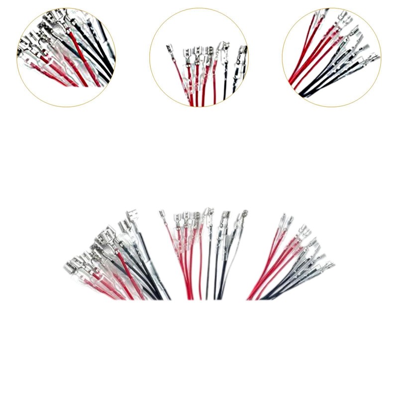 Ronyme 30 Pieces Female Spade Speaker Wire Connector with Insulating