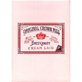 Original Crown Mill Classic Line A5 Texture Laid Writing Pad - Pink (Pack of 50 Sheets)