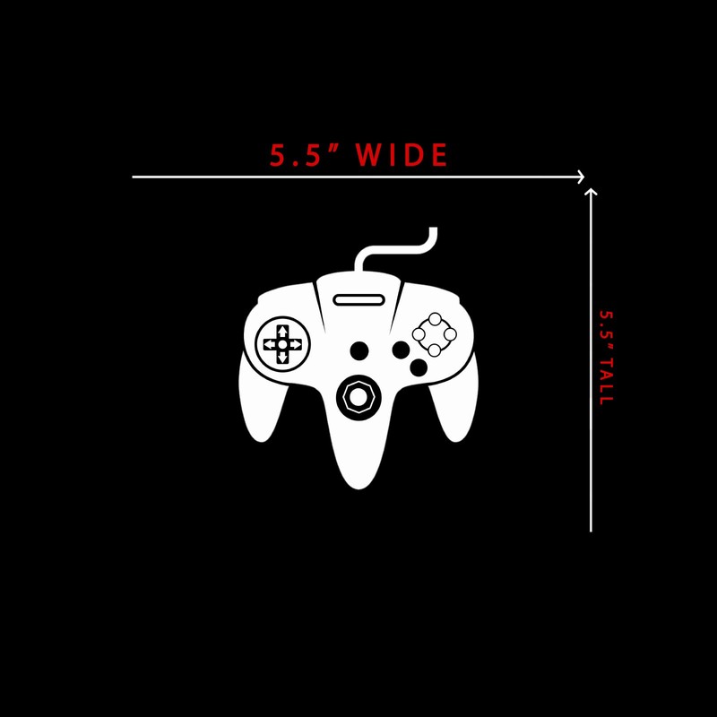 Game Controller 3 Sticker Decal Notebook Car Laptop 5."x5.5