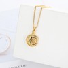 XSMZB Sunflower Moon Urn Necklace for Ashes Stainless Steel Funeral