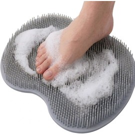 Shower Foot Scrubber Mat, Compact Lightweight Accessory for Travel and Daily Use - Shower Foot Scrubber Mat Wall