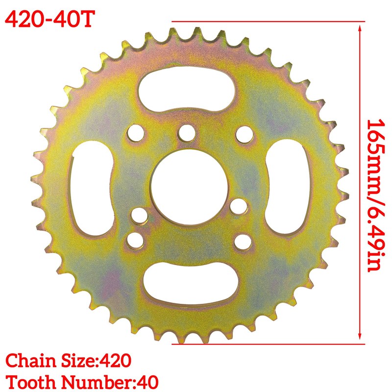 JMCHstore 40T High Speed Rear Chain 6 Hole Sprocket #