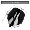 PSLER Motorcycle Windscreen Windshield Double Bubble Flyscreen Wind Screen Deflector