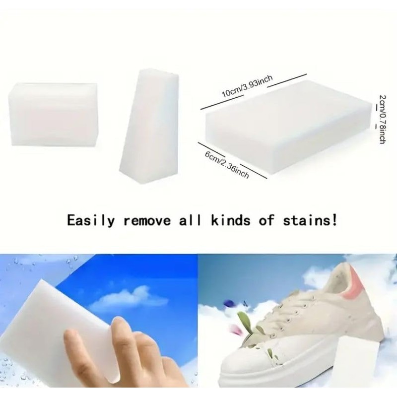 20-Pack Magic Eraser Sponges – Powerful Multi-Surface Cleaning Pads for