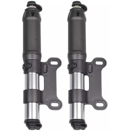True Face Mini Bike Pump 120PSI Hand Bicycle Tire Air Inflator Pump Presta & Schrader Valve Portable Road Mountain Bikes Tyre Pump Black 2 Pack