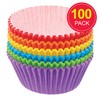 Baker Ross FX764 Rainbow Colours Cupcake Cases - Pack of