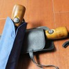CATSELURRY Umbrella Cover High-end Black PU Leather Umbrella Cover Portable