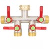 DINGBAI Hose Splitter 4 Way, High Flow Garden Hose Splitter,
