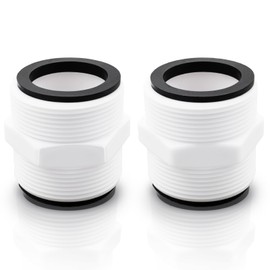 Pool Hose Connector Replacement for Intex & Coleman, Pool Hose Adapter, 1.5 inch Pool Split Hose Connector with 4 L-rings, for Above Ground Pool Pump Hose Connector (2 Pack)