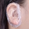 Disposable Waterproof Ear Covers 70pcs for Hair Dyeing, Shampoo, Beauty Plastic 10ea