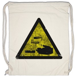 Danger Acid Sign Caution Acid Vintage Logo Gym Bag Warning Corrosive Warning Sign