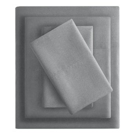 Oakestry 3pc Microfiber Deep Pocket Hotel Luxury Soft Cooling Bed Sheet Set Cozy Wrinkle Resistant Bedding-set with Matching Pillow Case, Twin, Charcoal