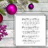 Newstamps Stamps Silent Night Motif Stamp Made of Wood and