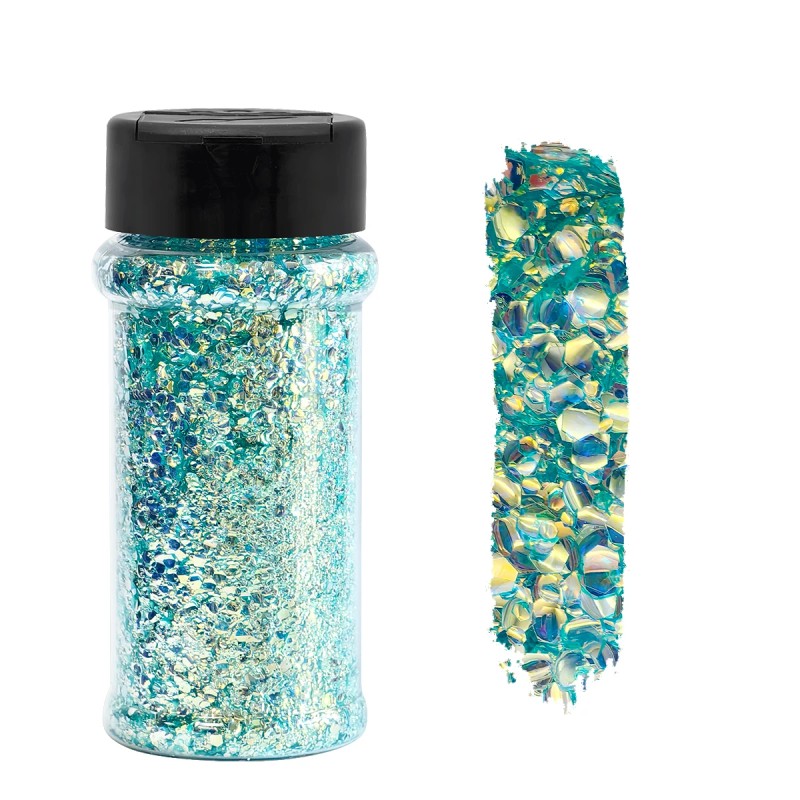 Eco-Friendly High Sparkly Spring Mix Glitter Set 12 Colors 2oz