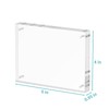 HIIMIEI Acrylic Picture Frame, 10 x 15 cm, Magnetic Double-Sided