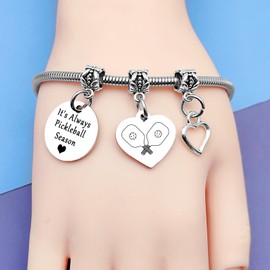 Pickleball Gifts for Women Stainless Steel Bracelets Pickleball Lover Gifts Pickleball Coach Gift Christmas Birthday Gifts for Pickleball Players Pickle Ball Gifts Funny Friendship Gifts for Women
