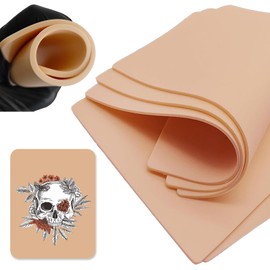 Silikon Kunsthaut Tattoo Übungshaut 3mm x 295x195 mmTattoo Haut 3mm Tattoo Kunsthaut 19x14cm Tattoo Skin Practice Skin Silikon Fake Skins Fake Haut