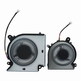 LANDALANYA Replacement New Laptop CPU and GPU Cooling Fan for MSI Katana GF76 Pulse GL76 MS-17L1 GF66 11UC Pulse GL66 11UEK MS-1581 Series PABD08008SH-N459 PAAD06015SL-N460 DC5V Fan