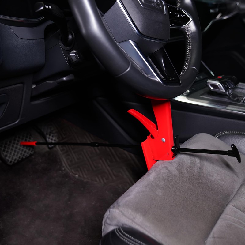 Adjustable Brake Pedal Depressor Tool with Rubberized Foot for Car