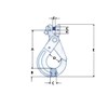 Clevis Self Locking Hook with Grip Latch 8MM Grade 100