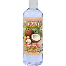 MISTIC 1 BOTTLE COCONUT SPIRITUAL WATER-COCO AGUA ESPIRITUAL 16 OZ.-MAGICK PAGAN