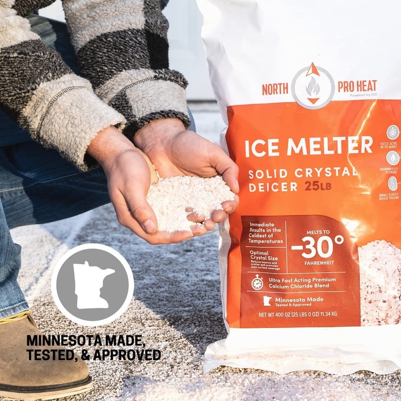 Northern Salt Heat Negative 30 Degrees Melter Calcium Chloride Blend,