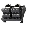 Harrisen RJ45 8P8C DIN Interconnect Mount Ethernet Connector Distribution Breakout