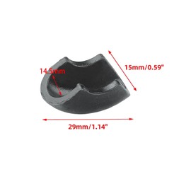 16 Pcs Hairpin Leg Protectors, Furniture Feet Table Chair Legs Floor Protectors, Plastic, Black, 29mmx14.5mmx15mm