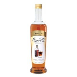 Amoretti - Amaretto Gourmet Syrup 750 ml, Flavor Coffees, Teas, Cocktails, & other Beverages, and Drizzle on Desserts, Gluten Free, GMO/GEO Free, Preservative Free, 94 Servings Per Bottle