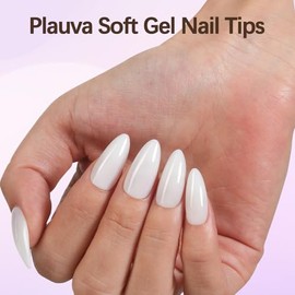 Plauva Uñas Postizas De Almendra Medianas, 5 Colores, Uñas De Gel Suaves Que Duran Mucho Tiempo, 150 Piezas De Uñas Postizas Naturales Para Decoración