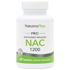 Natures Plus PRO NAC 1200 mg - 60 Tablets - Crucial for Replenishing Glutathione - Non-GMO, Vegan & Gluten Free - 30 Servings