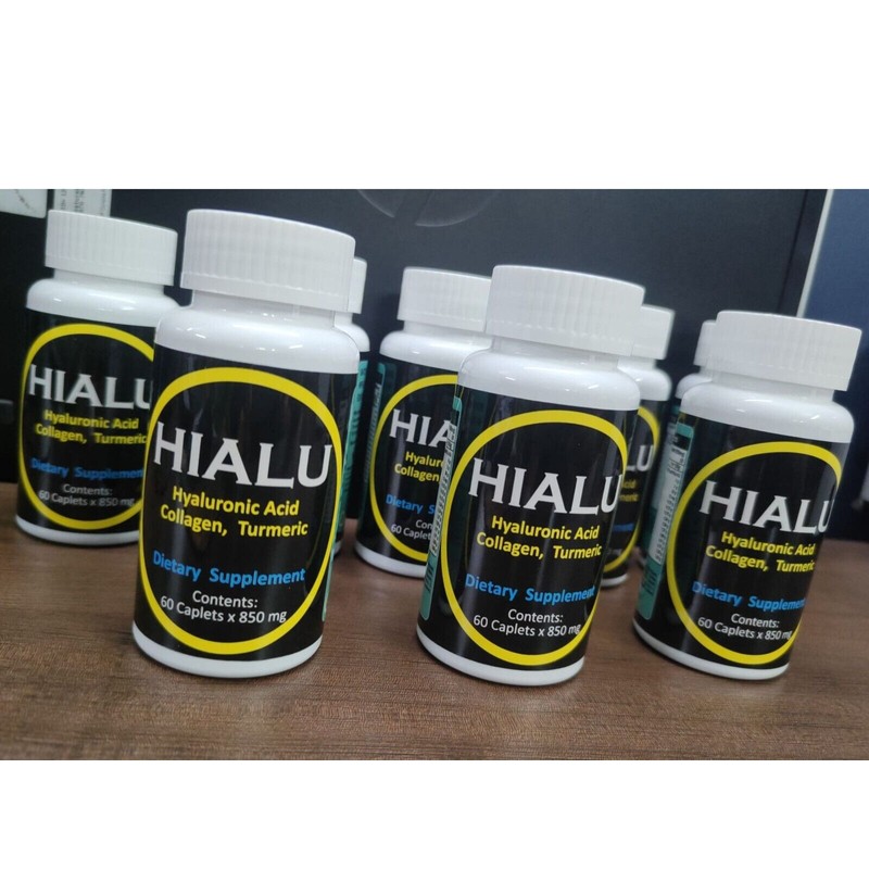 Hialu Glucosamine Chondroitin, Hyaluronic Acid, Collagen 60 (Sixty) caplets