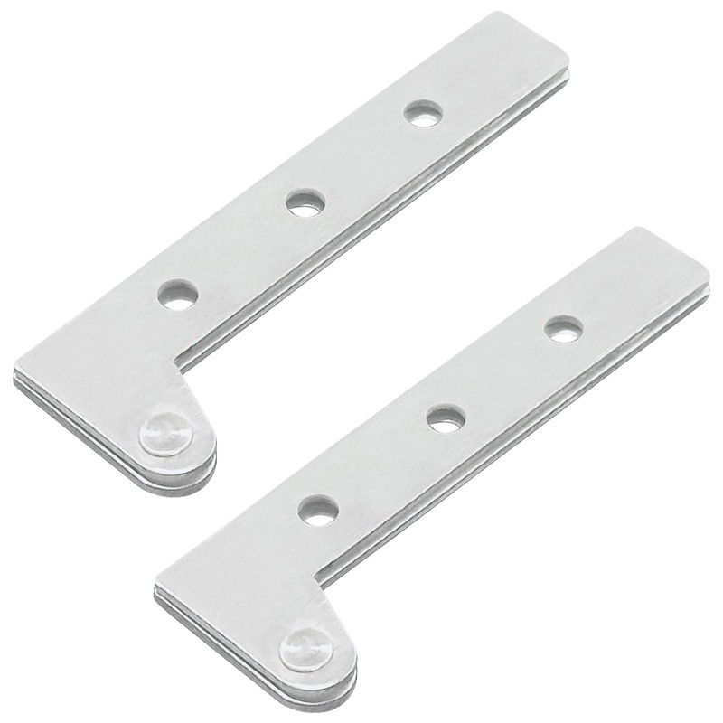 2 PCS Stainless Steel 360 Degree Rotatable Hidden Pivot Hinges