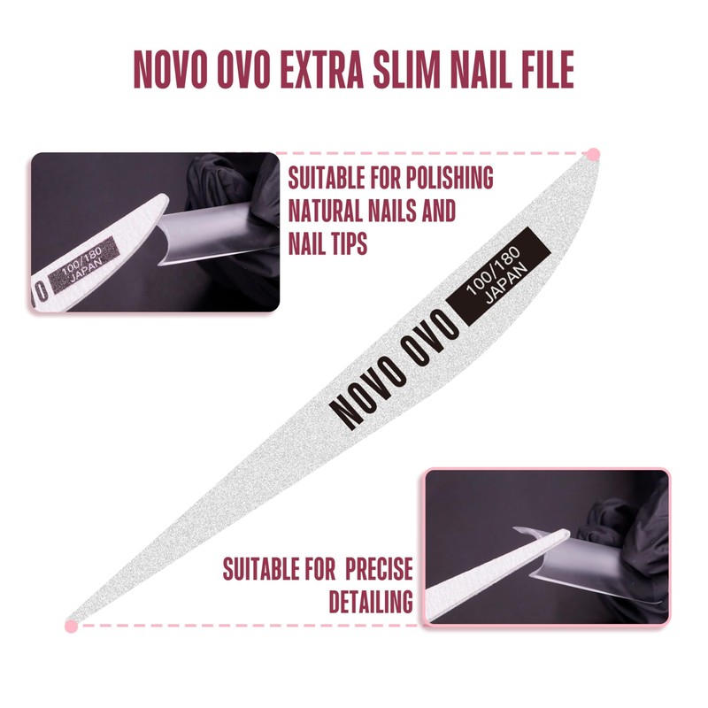 NOVO OVO Upgraded NON-STICKY Polygel Solution Procedure Set, White and