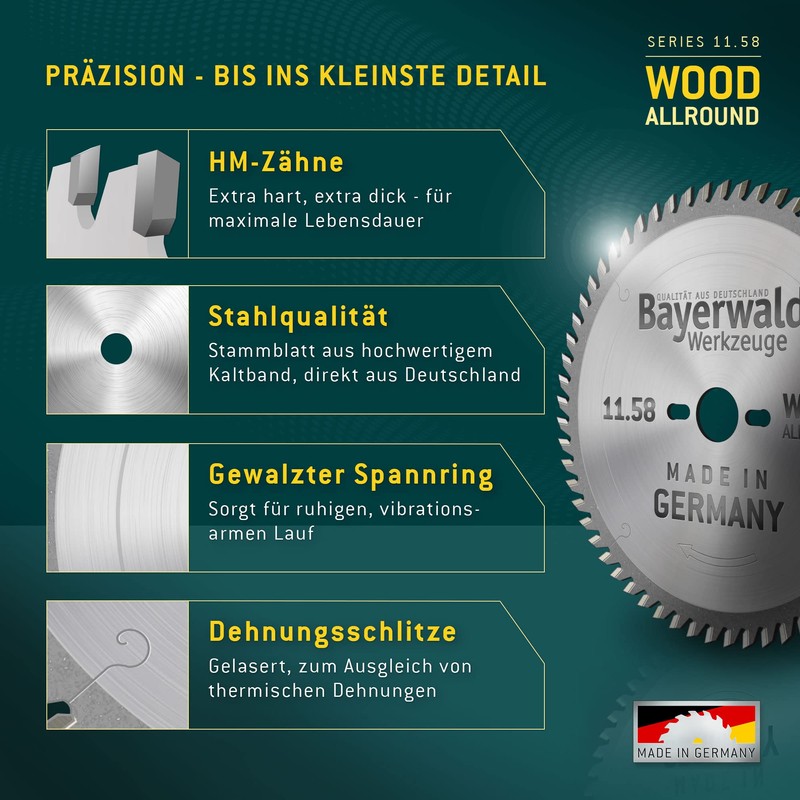 Bayerwald - HM Circular Saw Blades for Wood - Diameter