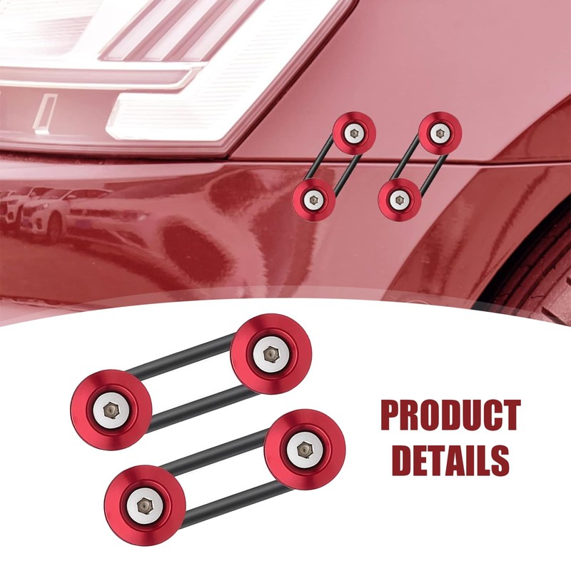 Jewkot 1 PC Car Bumper Quick Release Bracket, Trunk Fender