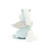 Trudi 29307 Horse Pegasus Plush Hand Puppet, Light Blue, S