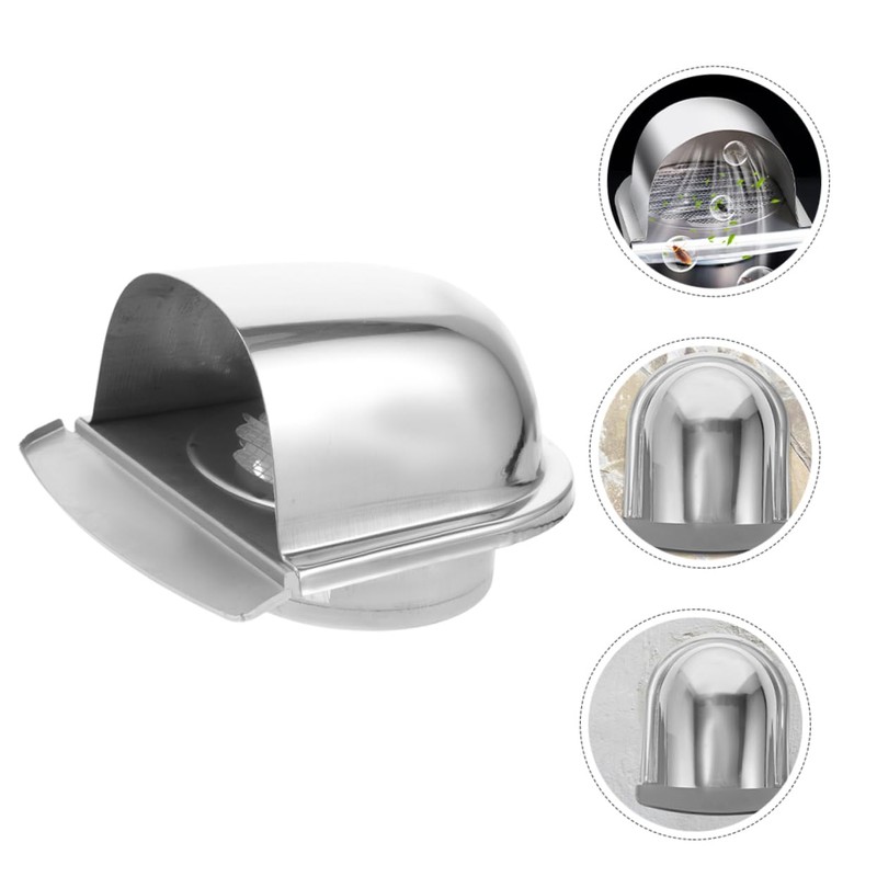 ORFOFE Stainless Steel Mesh Screen Vent Cover Wall Mount Exhaust