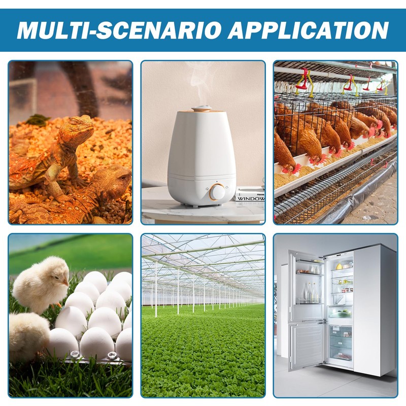 Humidity Regulator - Hygrostat Socket with Sensor, Temperature Controller Socket
