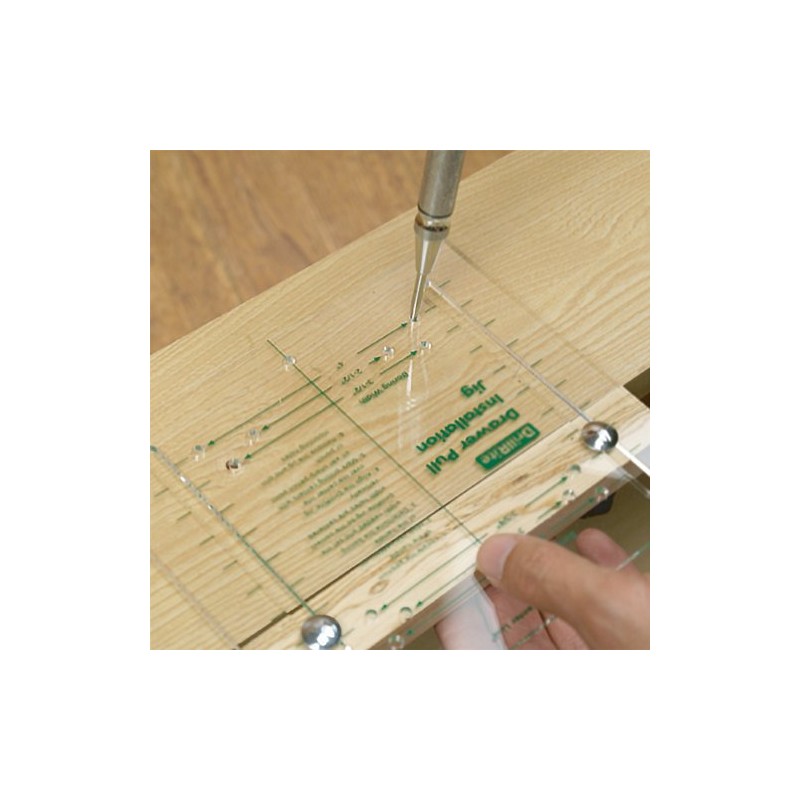 Drawer Pull Installation Template for Aligning Drawer Pull Hardware