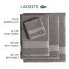 Lacoste Heritage Supima - Toalla de baño de algodón, GIS,