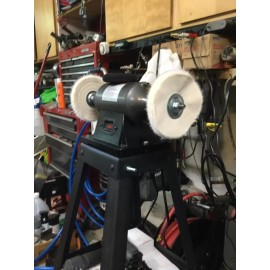 Central Machinery 6" Heavy Duty Buffer Bench Top Machine Polisher Tool for Metal Plastic Polishing