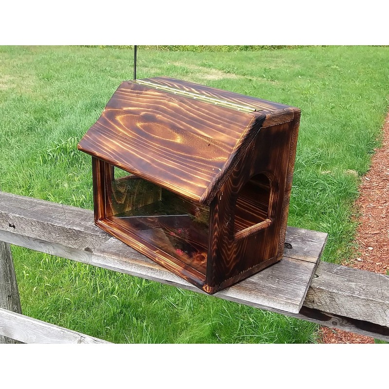 Very Large Fence or Tree Mount see Through Squirrel Feeder